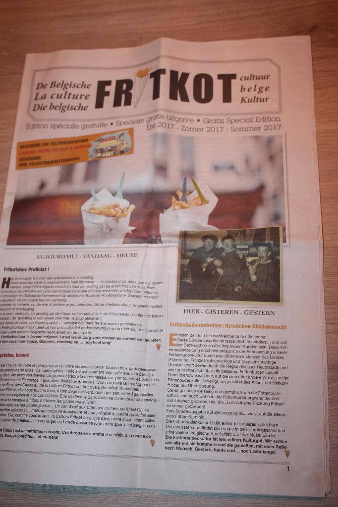 Speciale uitgave krant van het Belgische Fritkot 2017, Enlèvement ou Envoi, 1980 à nos jours, Journal