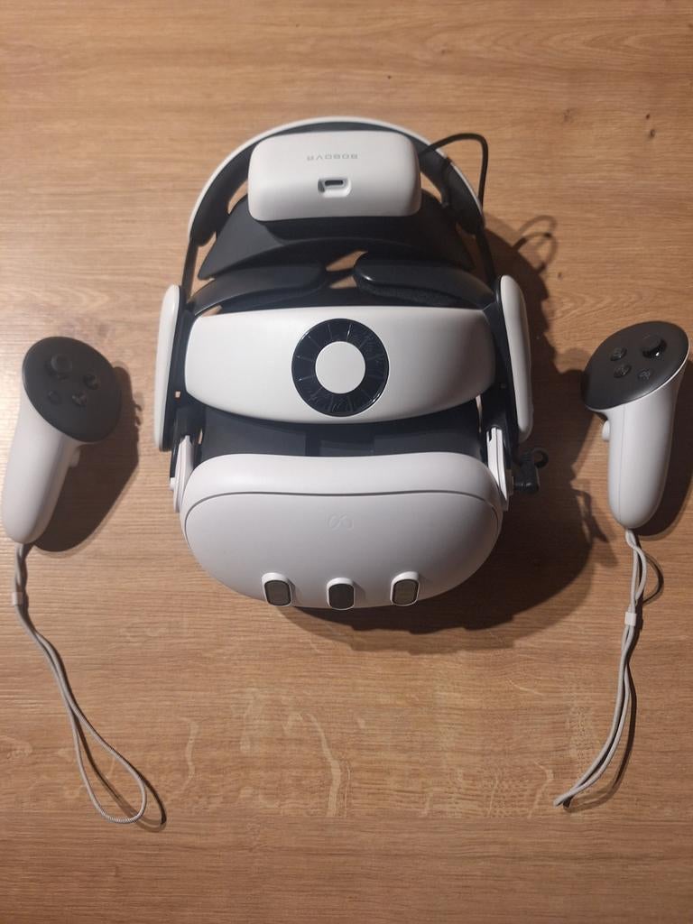Meta quest 3 met BOBOVR S3 pro headstrap, Ophalen of Verzenden, Zo goed als nieuw, VR-bril, Overige platformen