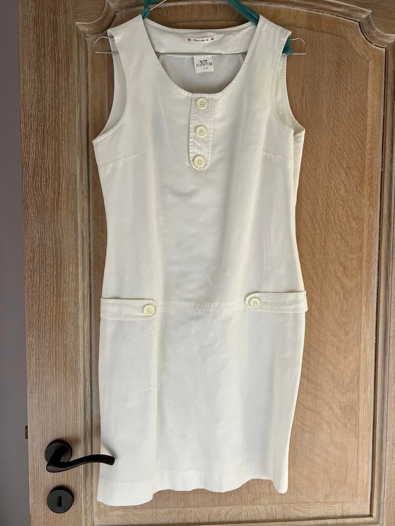 Zomerjurkje Pauline B. maat smal, Kleding | Dames, Jurken, Ophalen, Zo goed als nieuw, Maat 36 (S), Wit