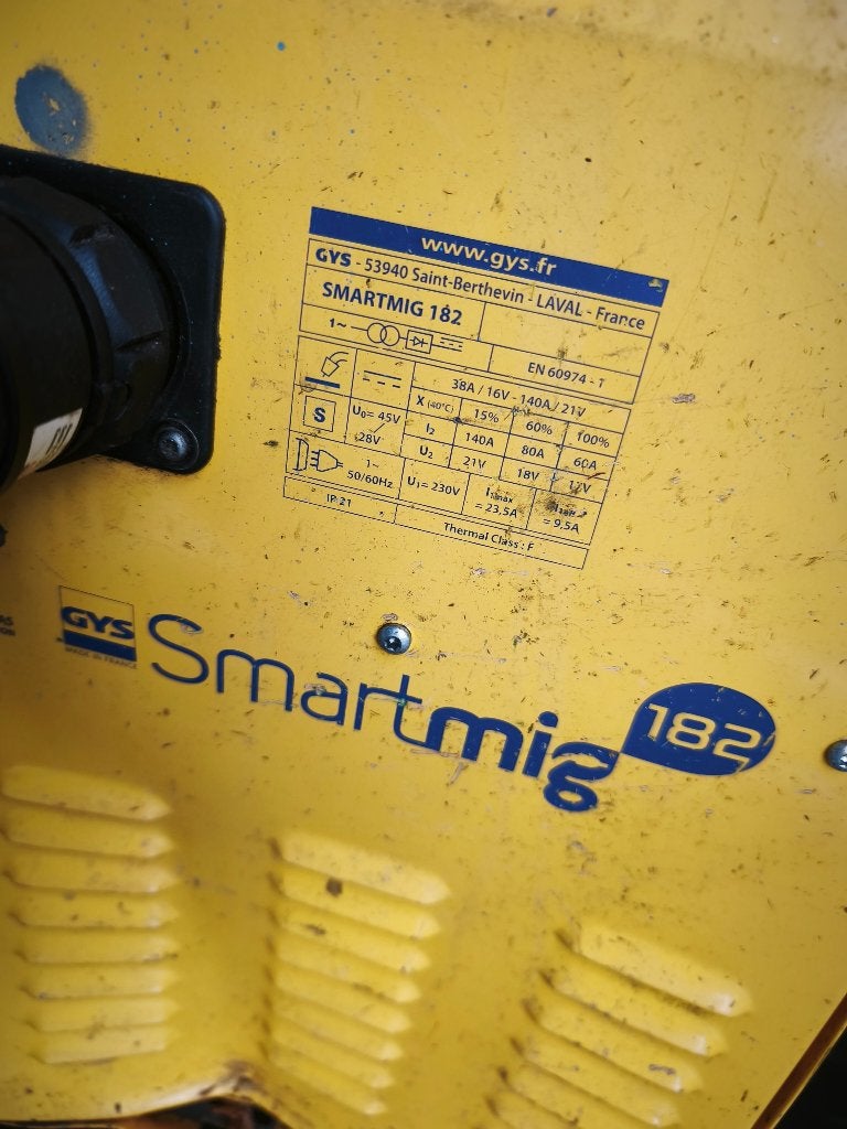 POSTE À SOUDER GYS SMARTMIG 182, Bricolage & Construction, Enlèvement, Utilisé, Autres types