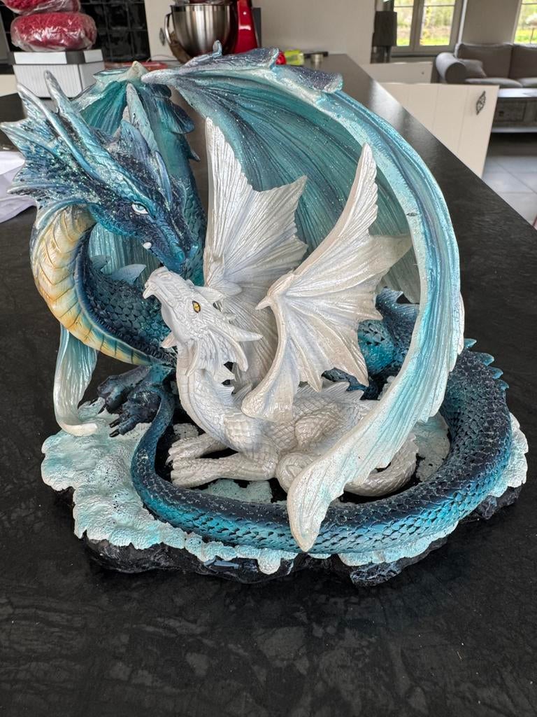 Mère dragon avec bébé bleu clair, Enlèvement ou Envoi, Neuf, Animal