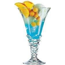 Set van 6 sorbetijsbekers Arcoroc France mod. palmboom 37 cl, Glas of Glazen, Nieuw, Ophalen of Verzenden, Glas