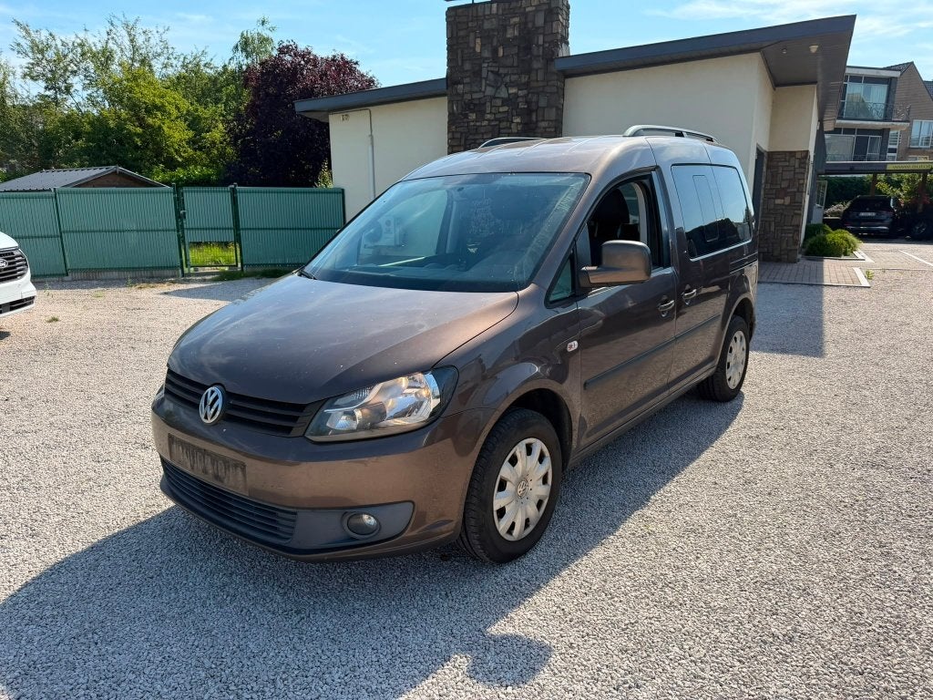 VOLKSWAGEN CADDY * 1.6TDI * 102PK * 5ZITPL *EXPORT/HANDELAAR, Auto's, Voorwielaandrijving, Zwart, Bruin, Bedrijf