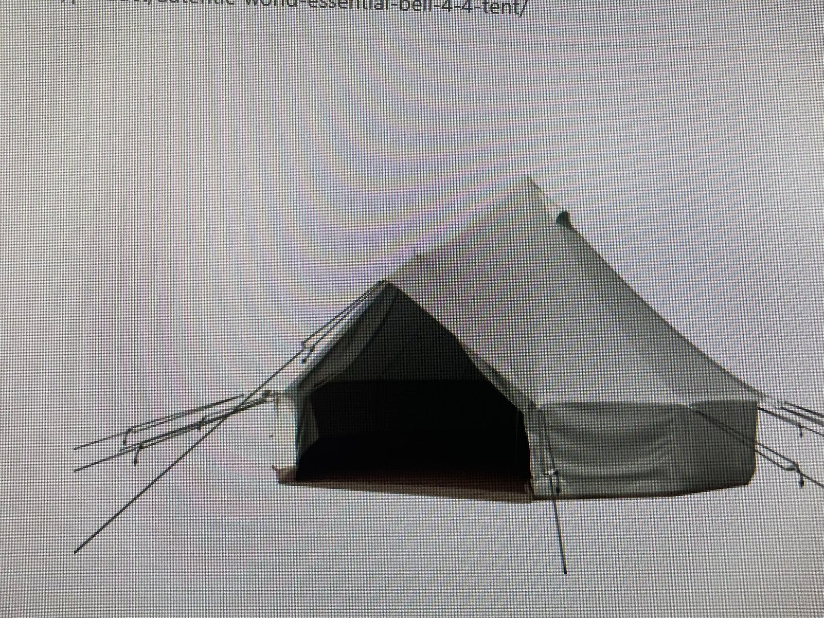 Tente de glamping Essential Bell 4.4 grise pour 6 personnes, Enlèvement, Neuf, Jusqu'à 6