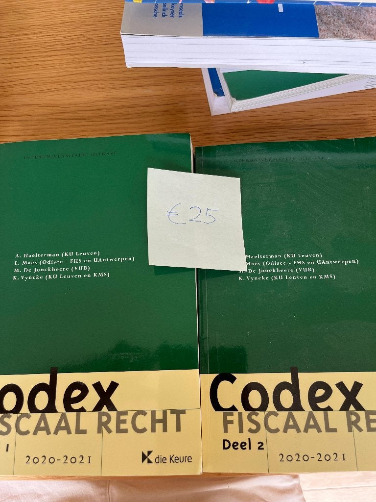 Codex fiscaal recht 2020-2021, Boeken, Haelterman, Nieuw, Ophalen of Verzenden, Economie en Marketing