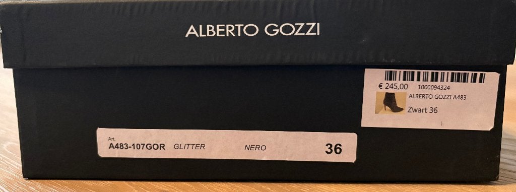 Hippe enkellaarsjes met glitter, Kleding | Dames, Schoenen, Zwart, Lage of Enkellaarzen, Ophalen of Verzenden, Alberto Gozzi