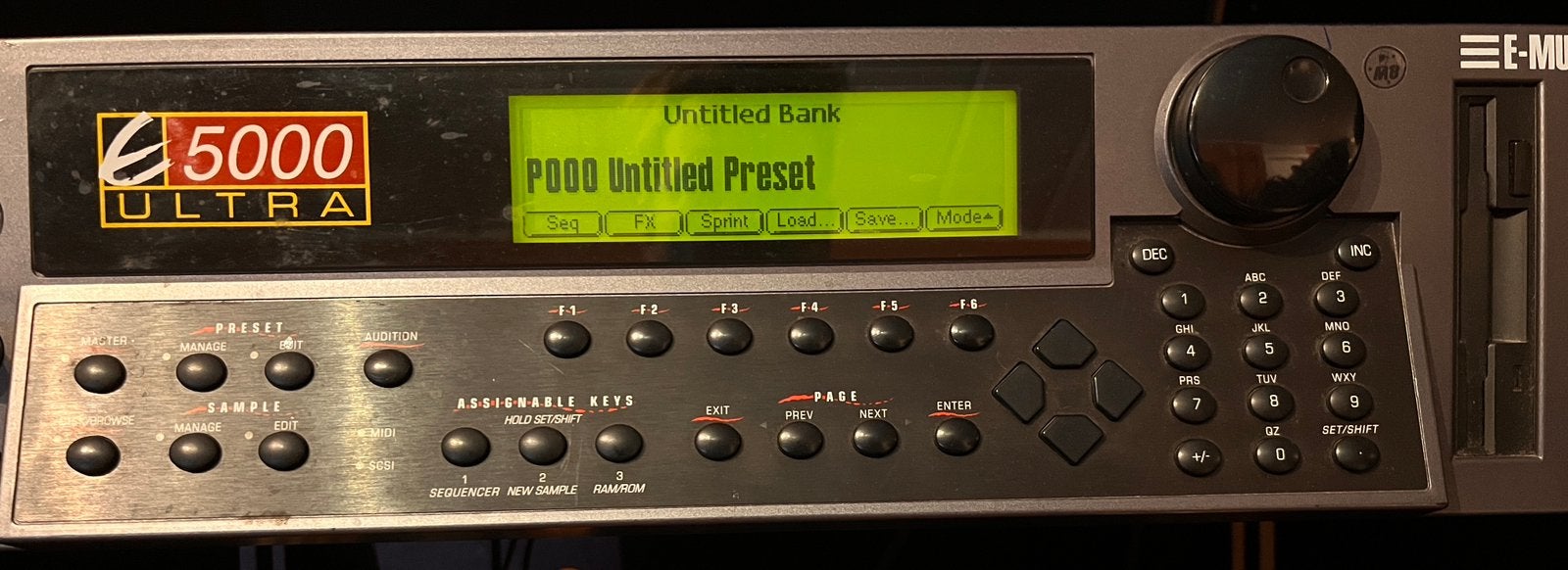 E-MU E5000 Ultra sampler avec options, Muziek en Instrumenten, Samplers, Ophalen, Zo goed als nieuw