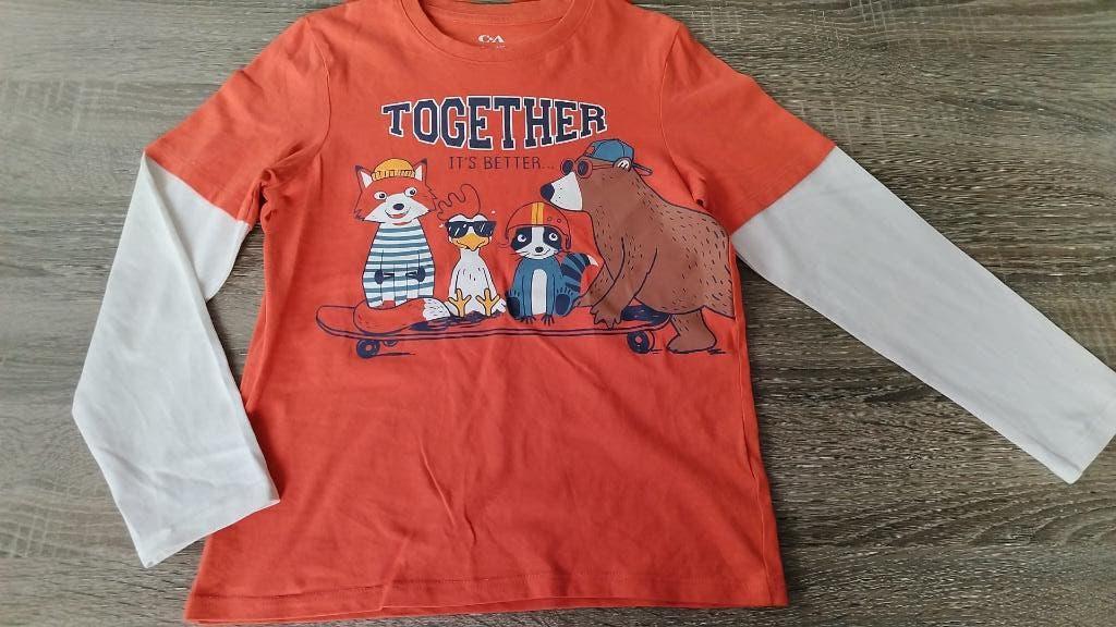 T-shirt 128, Kinderen en Baby's, Kinderkleding | Maat 128, Ophalen, C&A, Zo goed als nieuw, Shirt of Longsleeve