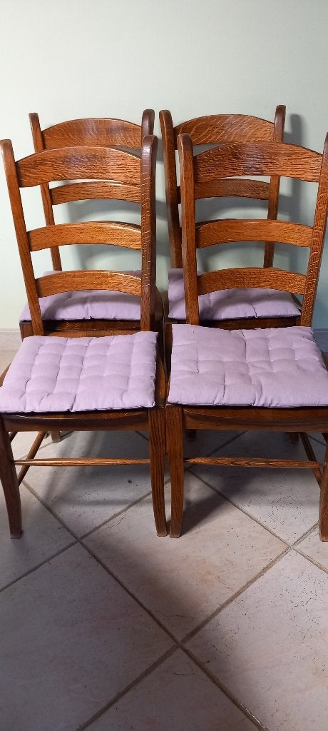 4 Eiken stoelen, Ophalen, Minder dan 50 cm, Gebruikt, Klassiek