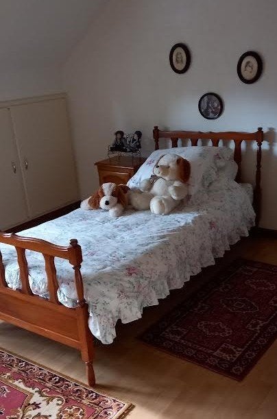 Vintage kinderkamer of 1 persoons bed, Kinderen en Baby's, Ophalen, Gebruikt, Matras