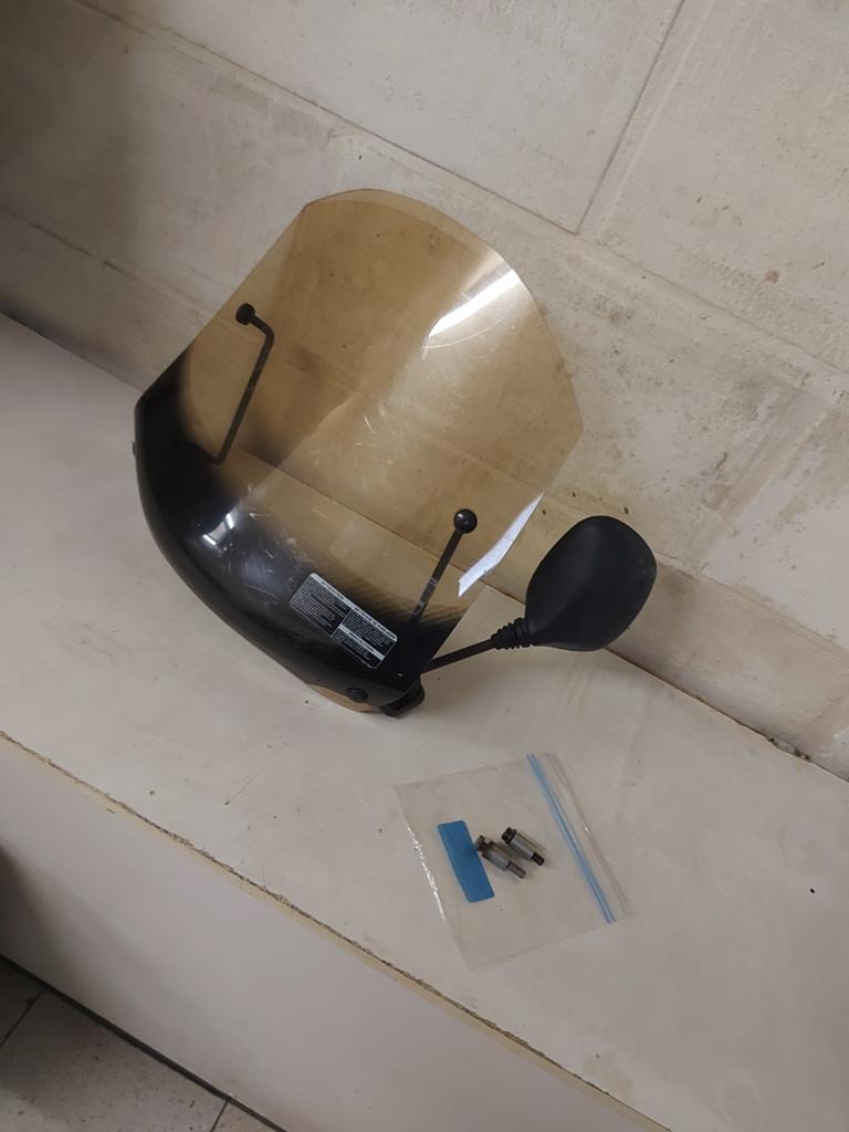 ENKEL Windscherm + spiegel : honda sfx sport 50cc, Enlèvement ou Envoi