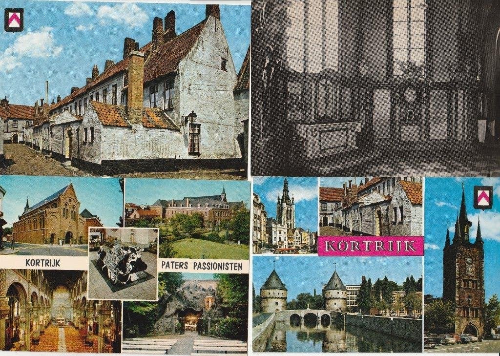 6 postkaarten van Kortrijk, Verzamelen, Verzenden