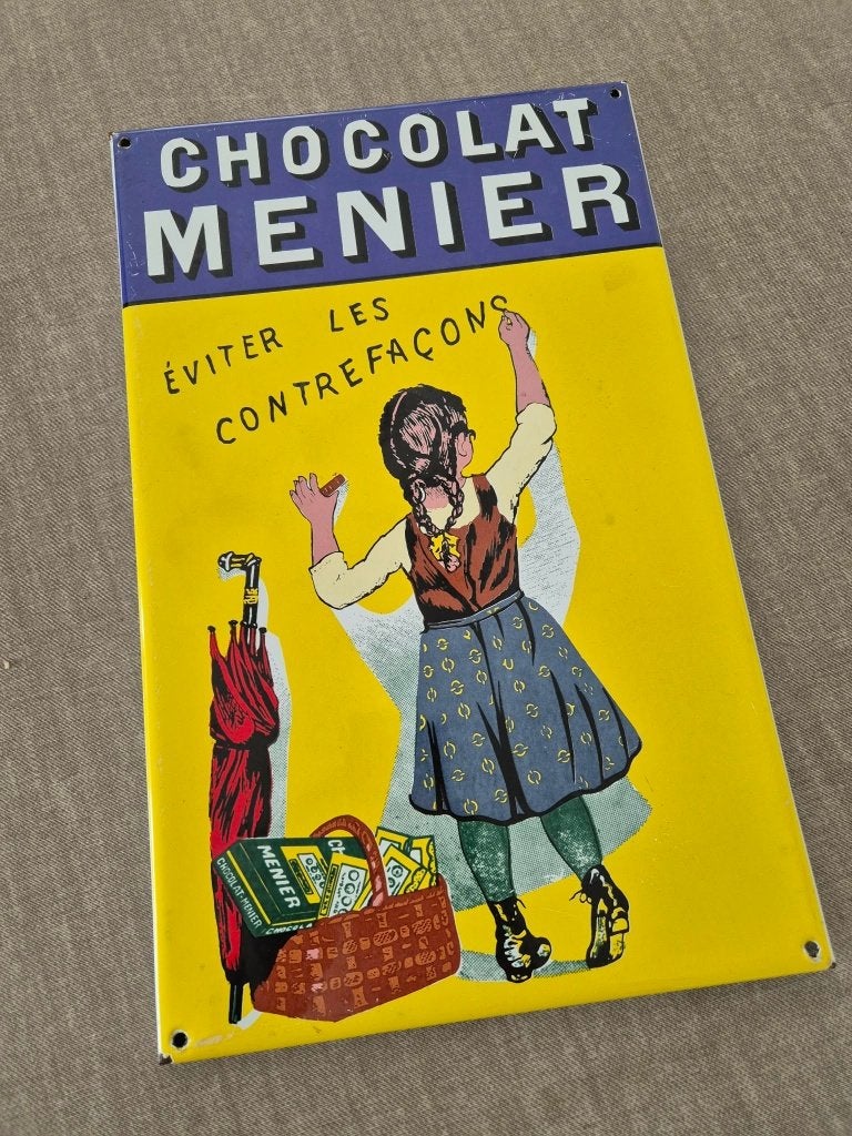 Emaille Chocolat Menier, Enlèvement ou Envoi