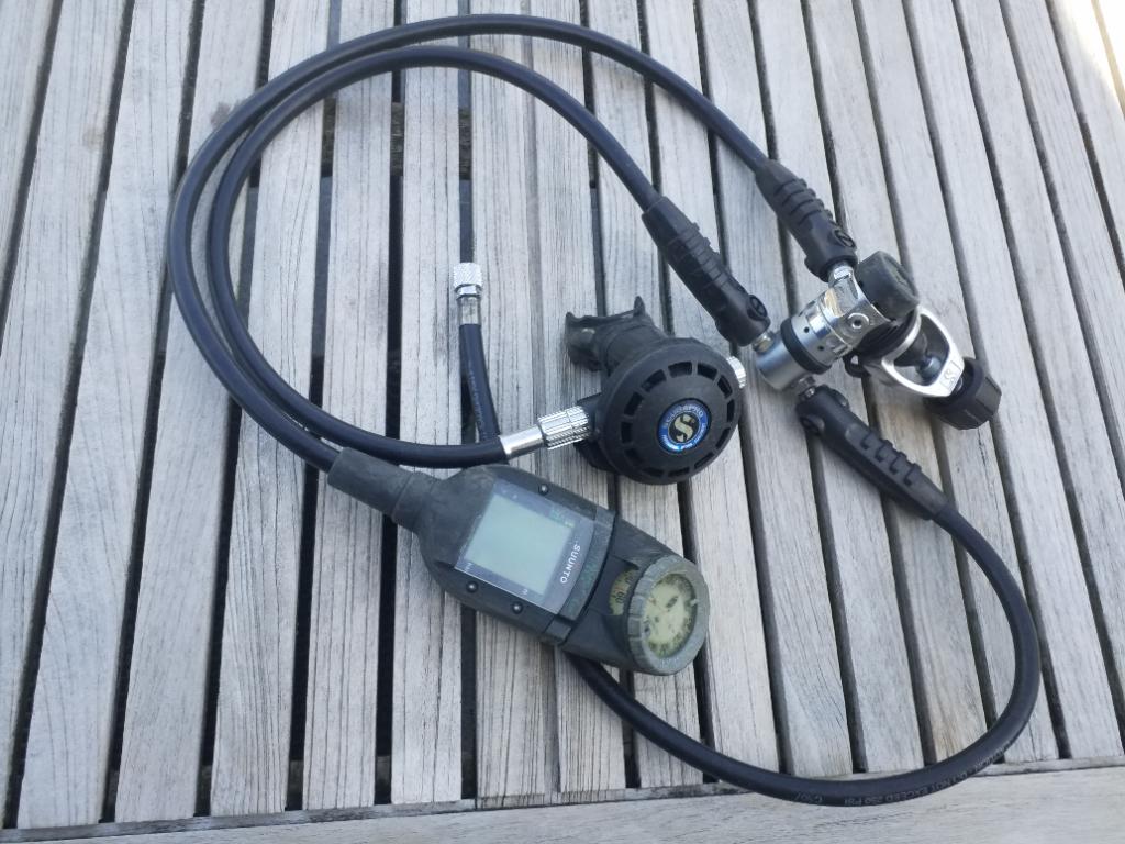 Ontspanner met duikcomputer, Watersport en Boten, Duiken, Ophalen, Gebruikt, Duikcomputer