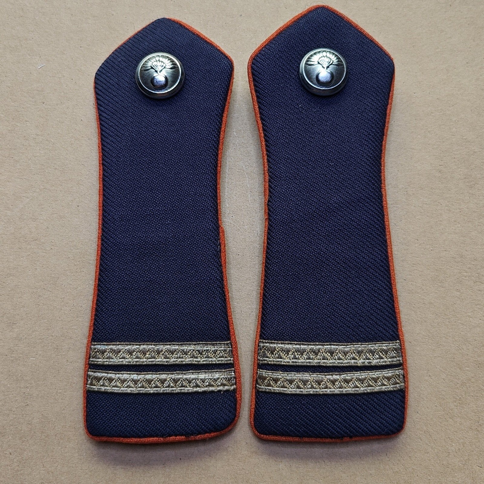 Epauletten  1 ste wachtmeester Rijkswacht, Verzamelen, Ophalen of Verzenden, Rijkswacht, Embleem of Badge