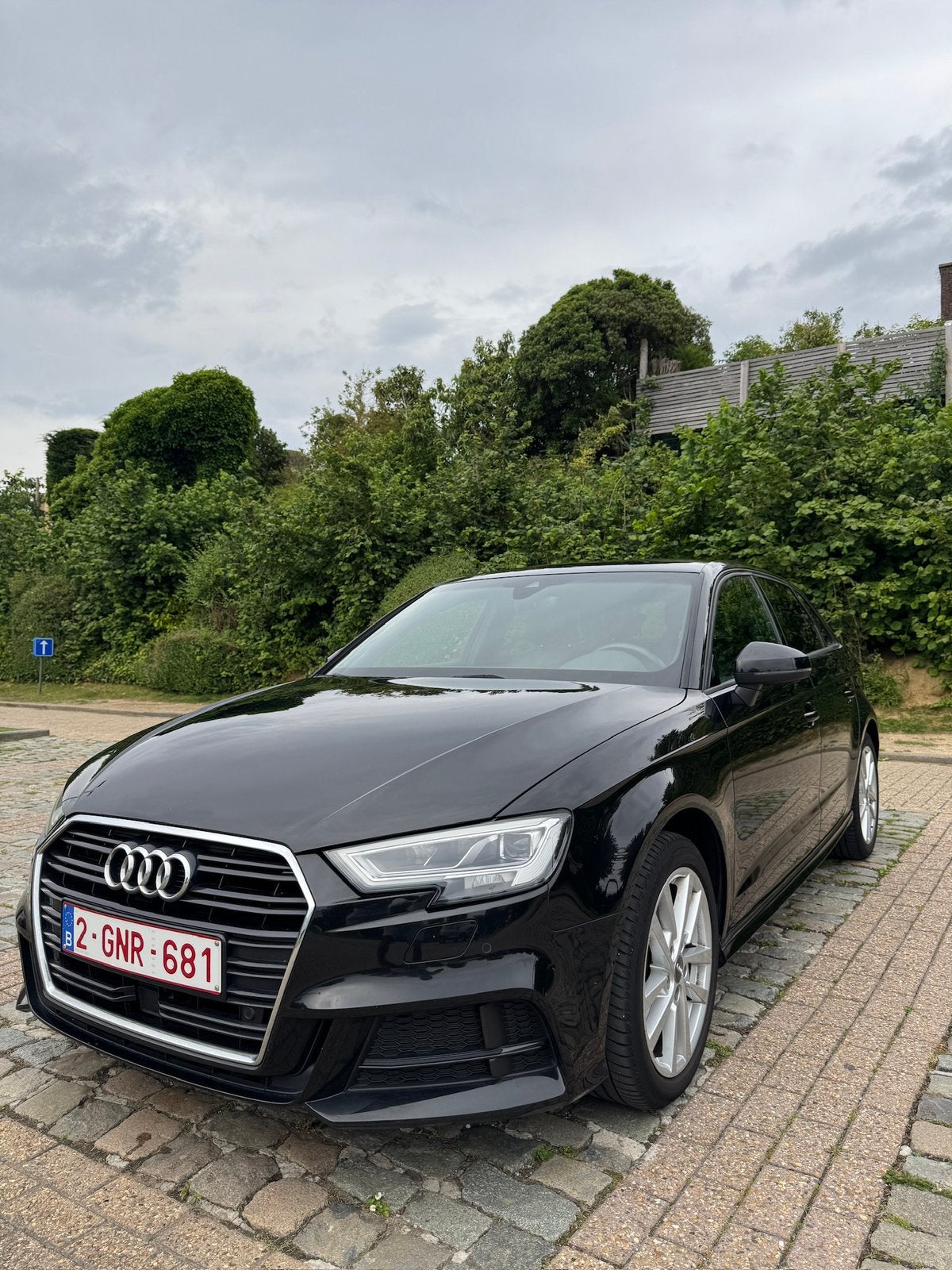 Audi A3 Sportback CNG 30 TFSI g-tron Sport S tronic EU6d-TEM, Auto's, Automaat, Zwart, Leder, 5 deurs