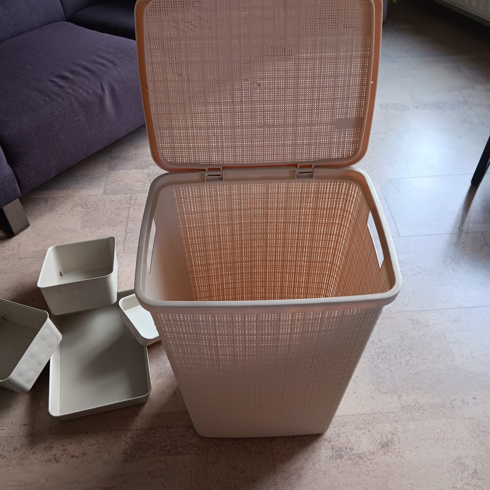 Linnenmand, Huis en Inrichting, Woonaccessoires | Prullenbakken, Ophalen, Nieuw