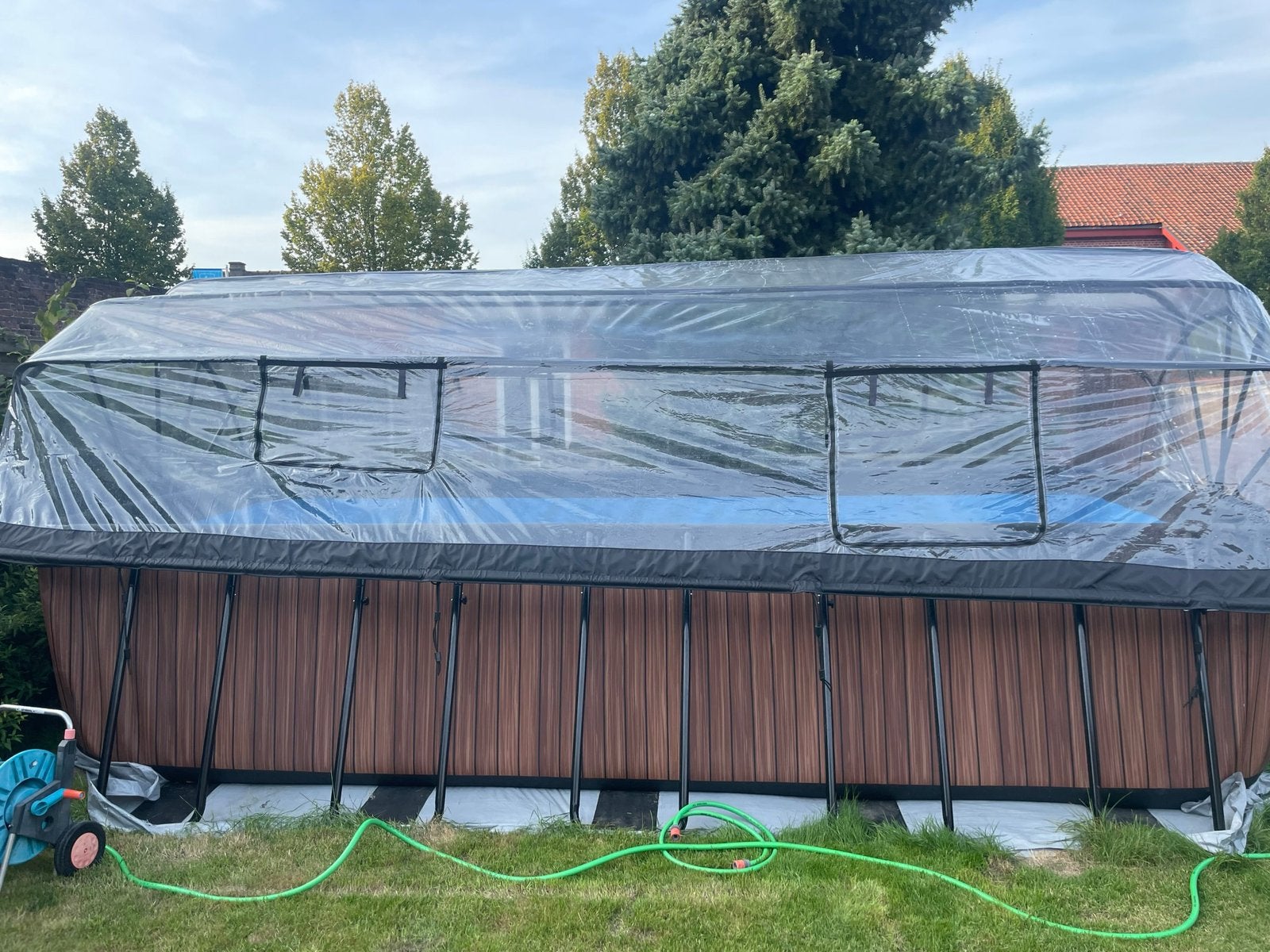 Zwembad exit toys 5m40 op 2m50 op 1m22 met alles erbij, Tuin en Terras, Gebruikt, 200 tot 300 cm, Rechthoekig, Ophalen