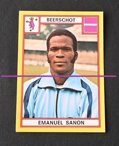 Panini/Football 75/Beerschot/Emanuel Sanon, Collections, Articles de Sport & Football, Envoi, Comme neuf, Affiche, Image ou Autocollant