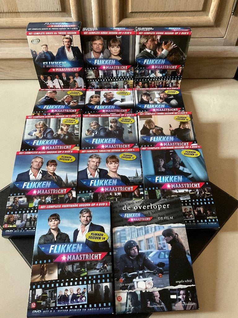 DVD’s Flikken Maastricht seizoen 1-14 de overloper tv-serie, Cd's en Dvd's, Gebruikt, Vanaf 12 jaar, Complete serie, Ophalen of Verzenden