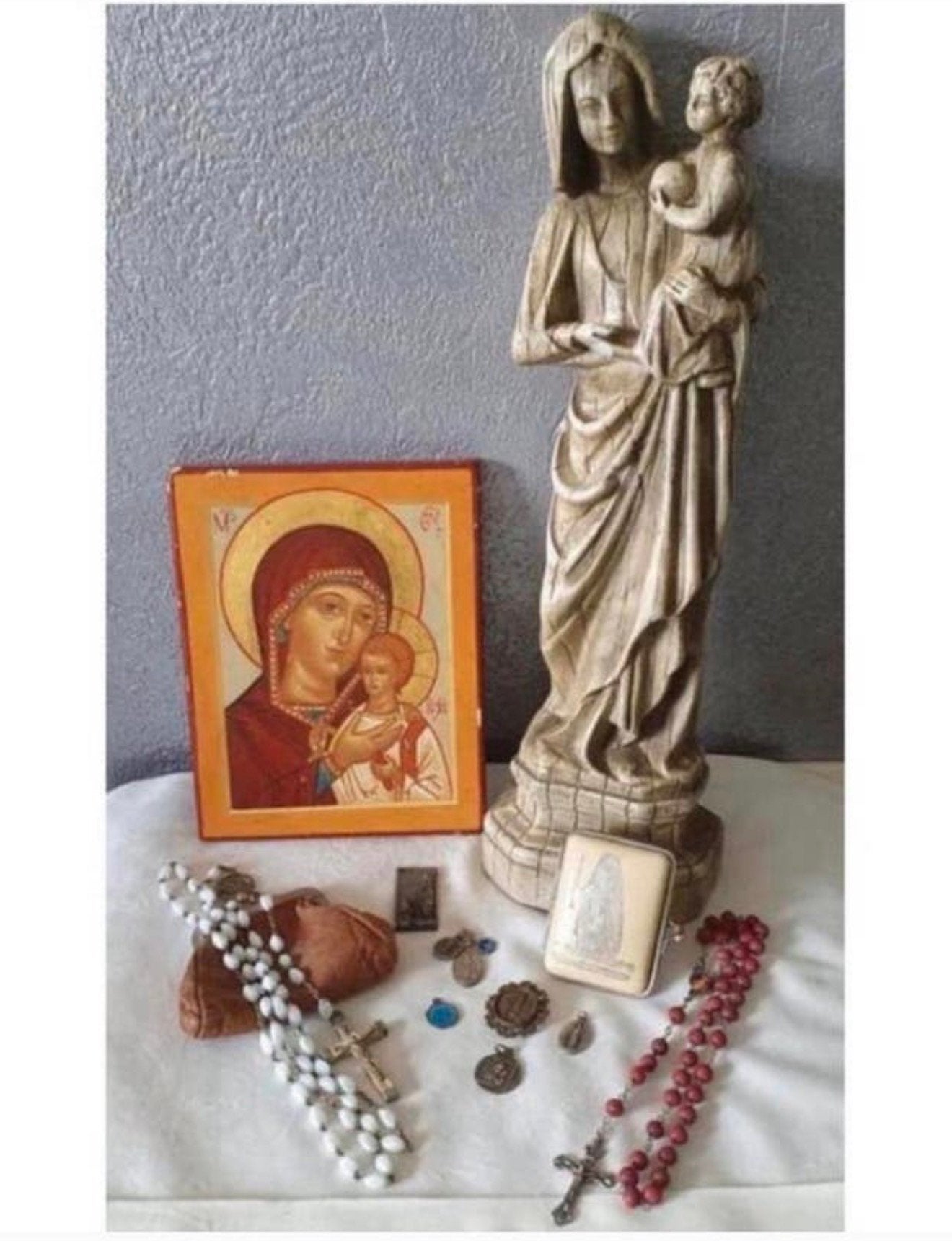 Statue en croix du parti, christianisme religieux, 1950-1960, Antiquités & Art, Enlèvement ou Envoi