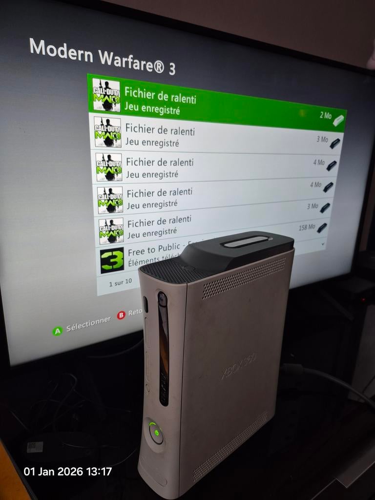 Xbox 360 à réparer + jeux, Enlèvement