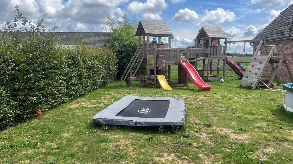 Speeltuig met glijbanen en schommel, Ophalen, Gebruikt, Schommel