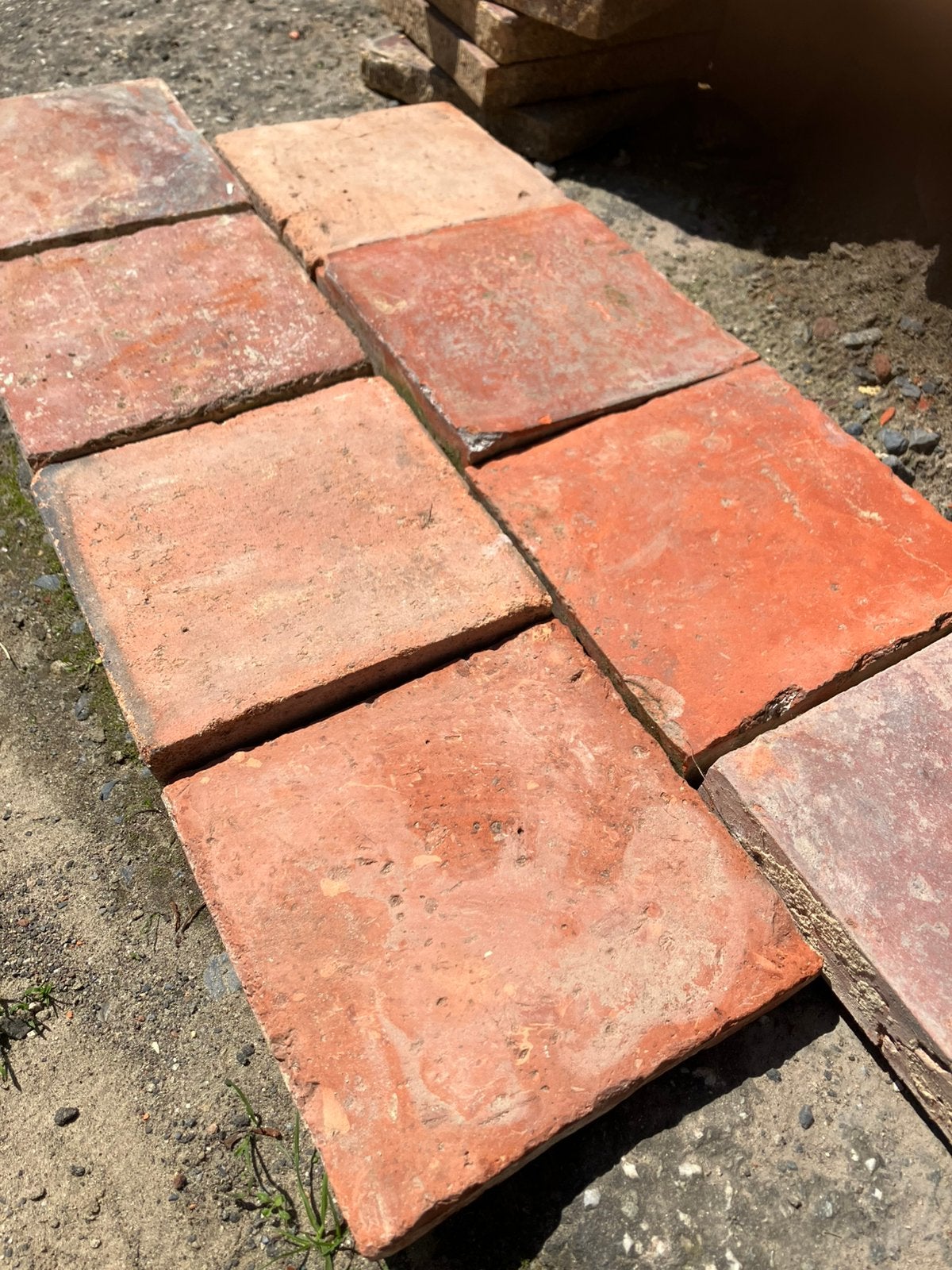 Lot Antieke terracotta tegels. Voor info BELLEN 0474220705, Antiek en Kunst, Ophalen