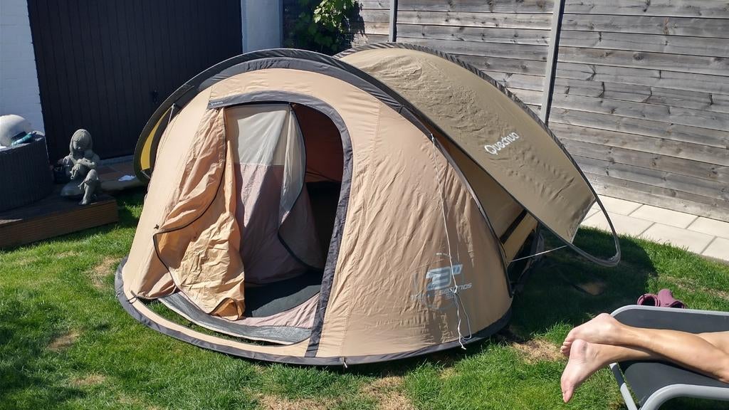Pop-up tent drie personen, Caravans en Kamperen, Tenten, Ophalen