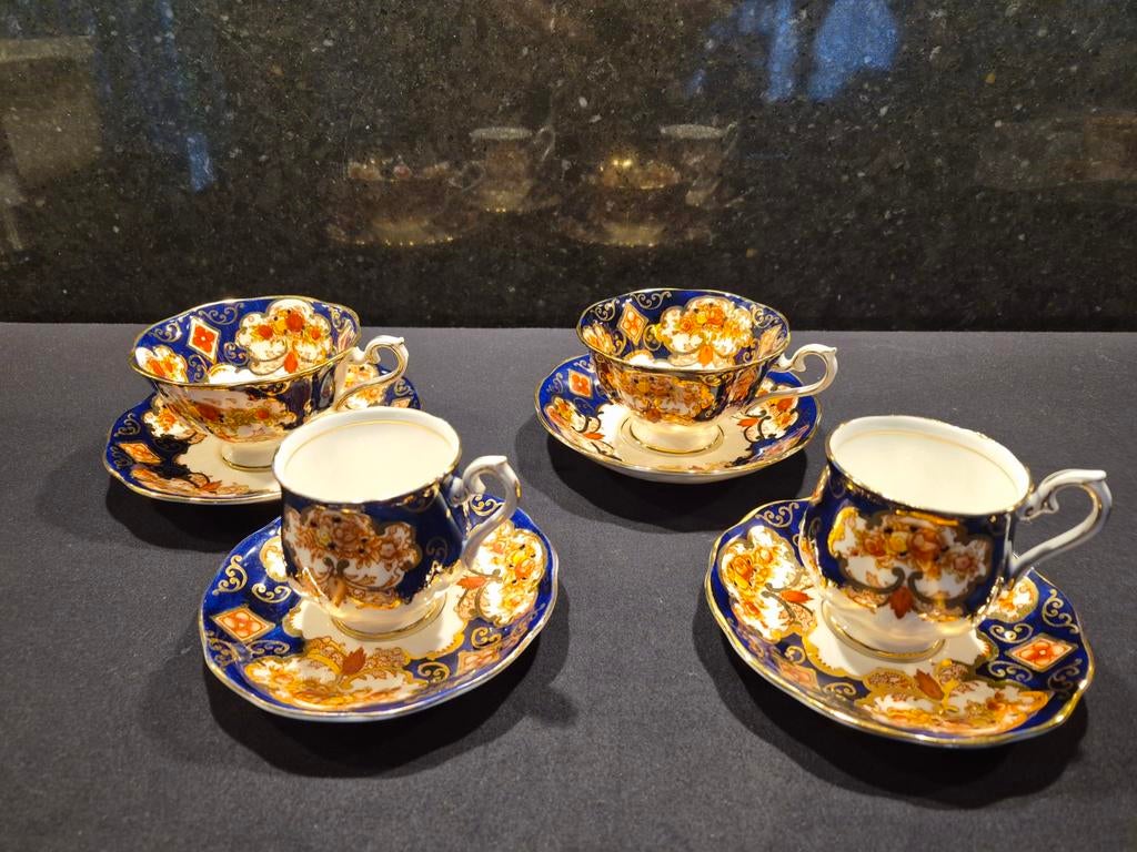 Heirloom twee theekoppen en twee espresso, Ophalen of Verzenden