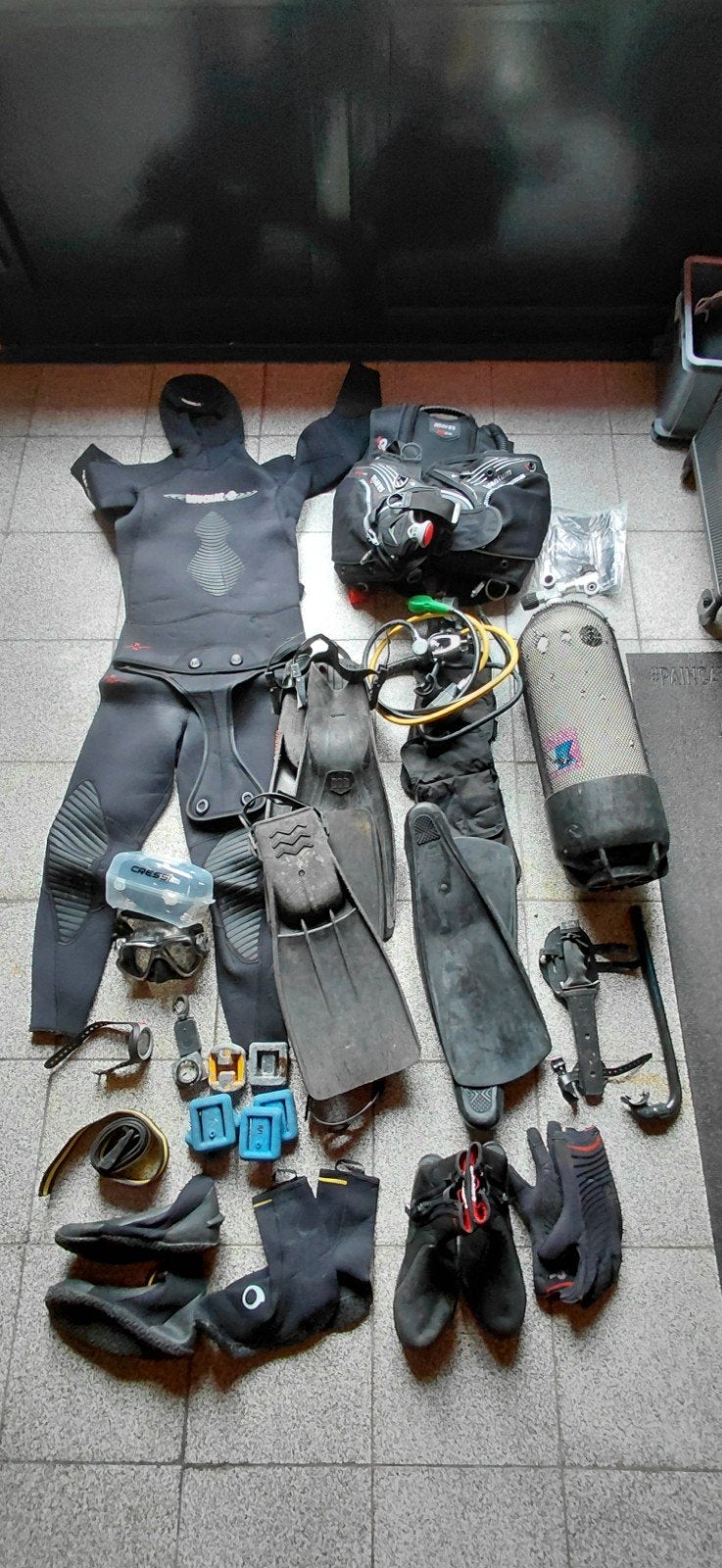lot duikmateriaal (volledige set), Enlèvement, Utilisé, Autres types