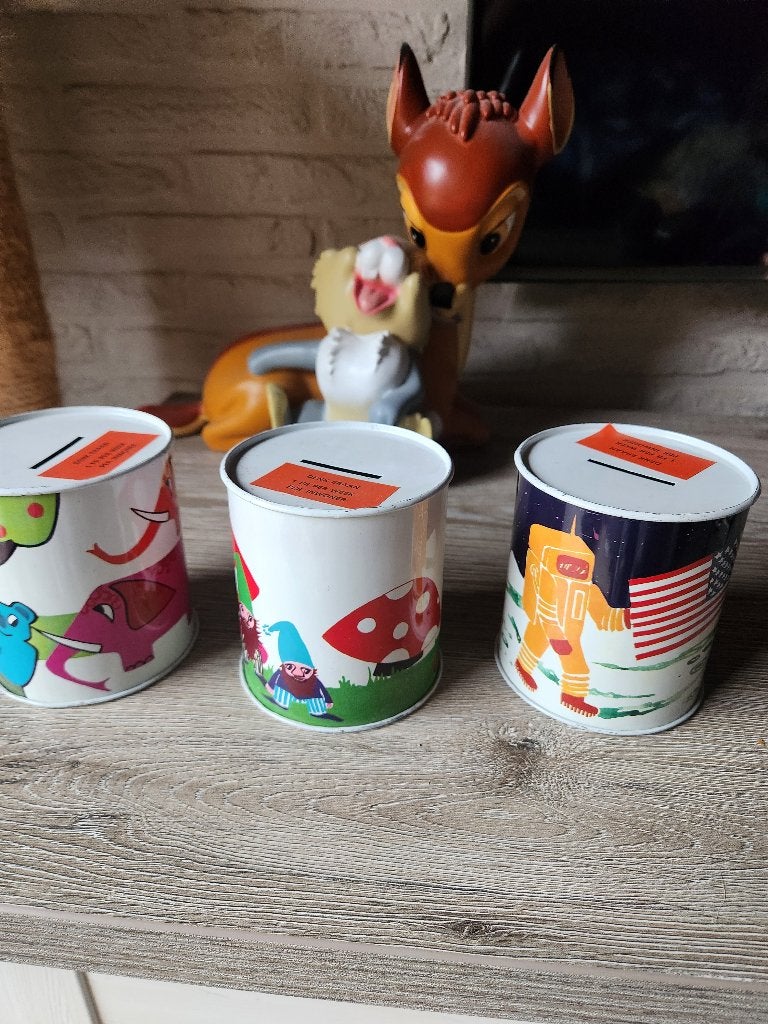 Blikken spaarpotten 1 euro per stuk, Collections, Enlèvement ou Envoi