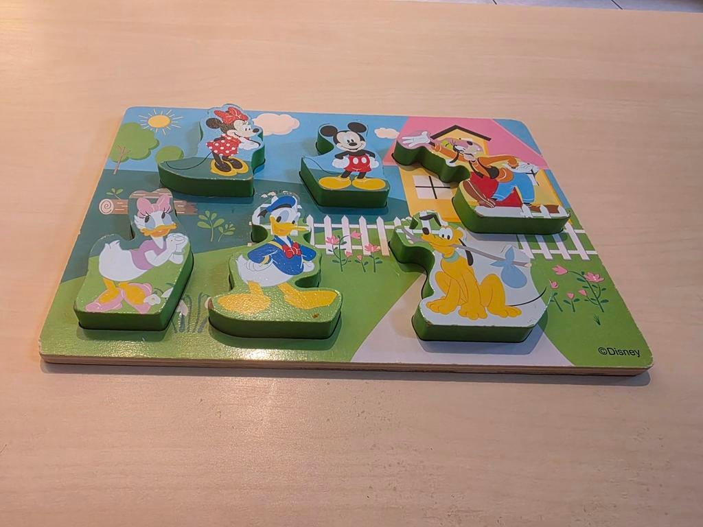 houten Disney Mickey Mouse vormenpuzzel van Melissa & Doug, Verzamelen, Supermarktacties, Ophalen