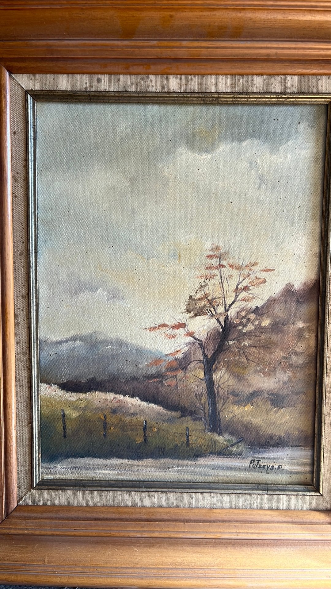Huile sur toile. F, Putzeys (plus que probablement), Ophalen, Doek