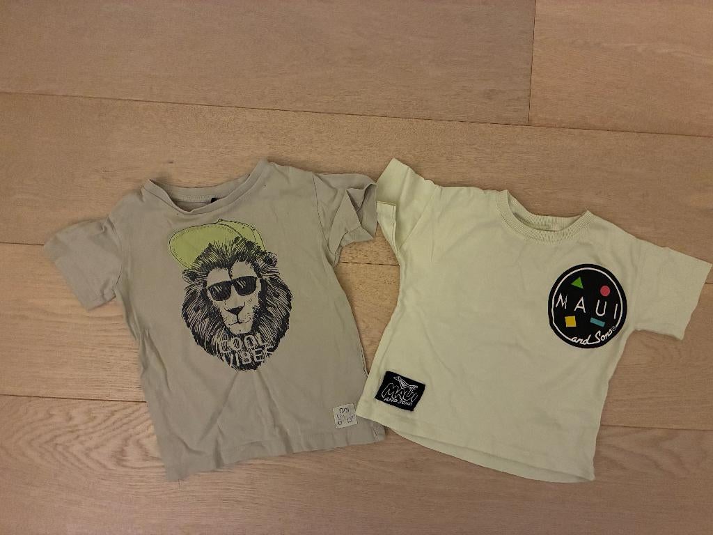 Set 2 T-shirts maat 92, Enfants & Bébés, Vêtements enfant | Taille 92, Garçon ou Fille, Chemise ou À manches longues, Utilisé