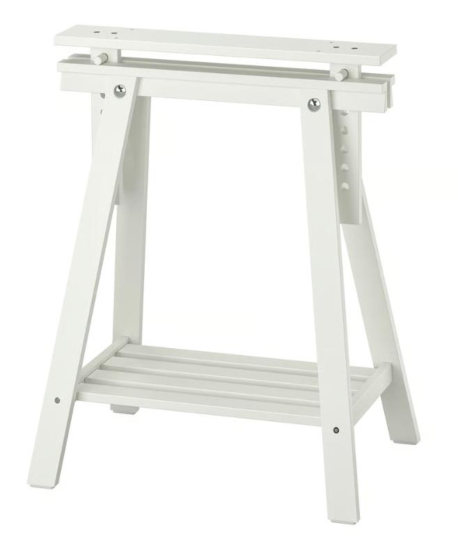 IKEA Mittback Schragen (2 hout- 1 wit), Ophalen, Tafelpoot, Minder dan 50 cm, 50 tot 100 cm