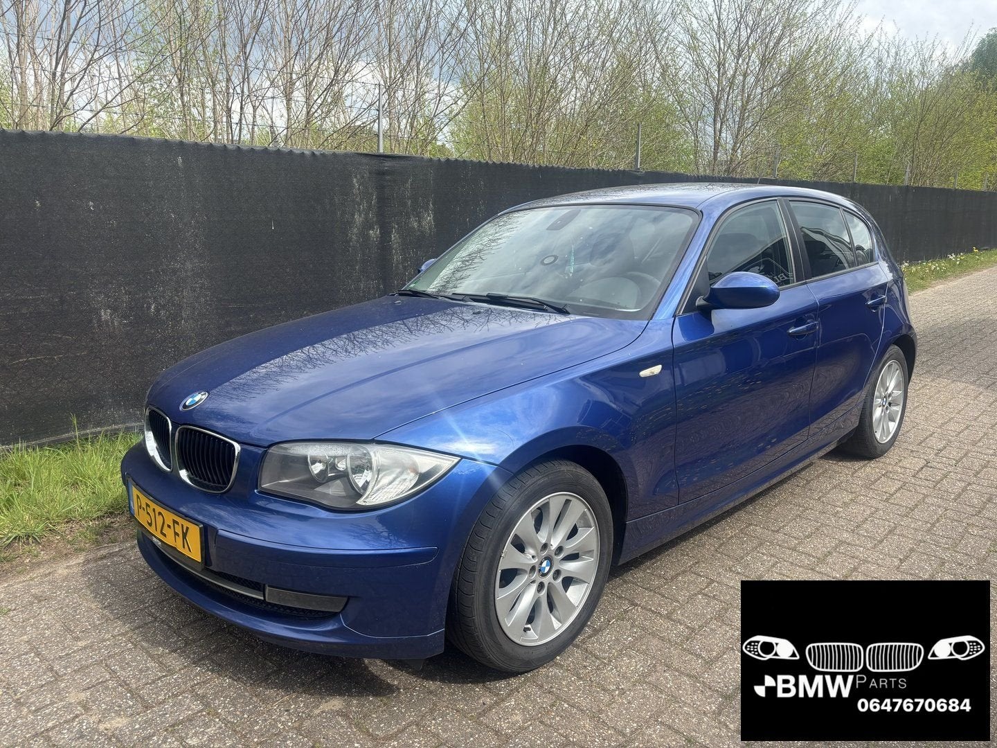 Motorkap Bmw 1-Serie E87 Montego Blauw, -, Origine de la pièce connue, Utilisé, Capot moteur