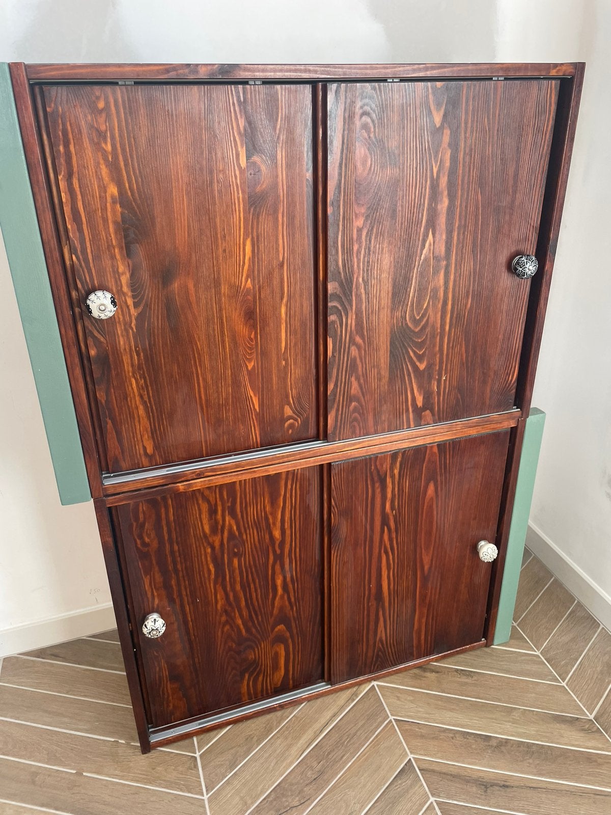 Lot de 4 meubles Ikea customisé Ivar, Ophalen, Zo goed als nieuw, Grenenhout