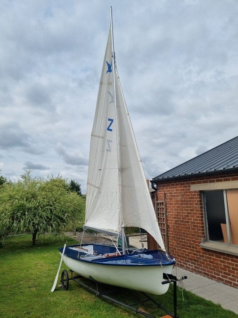 Voilier type 420 à vendre, Sports nautiques & Bateaux, Polyéthylène, Autres types, Comme neuf, Enlèvement