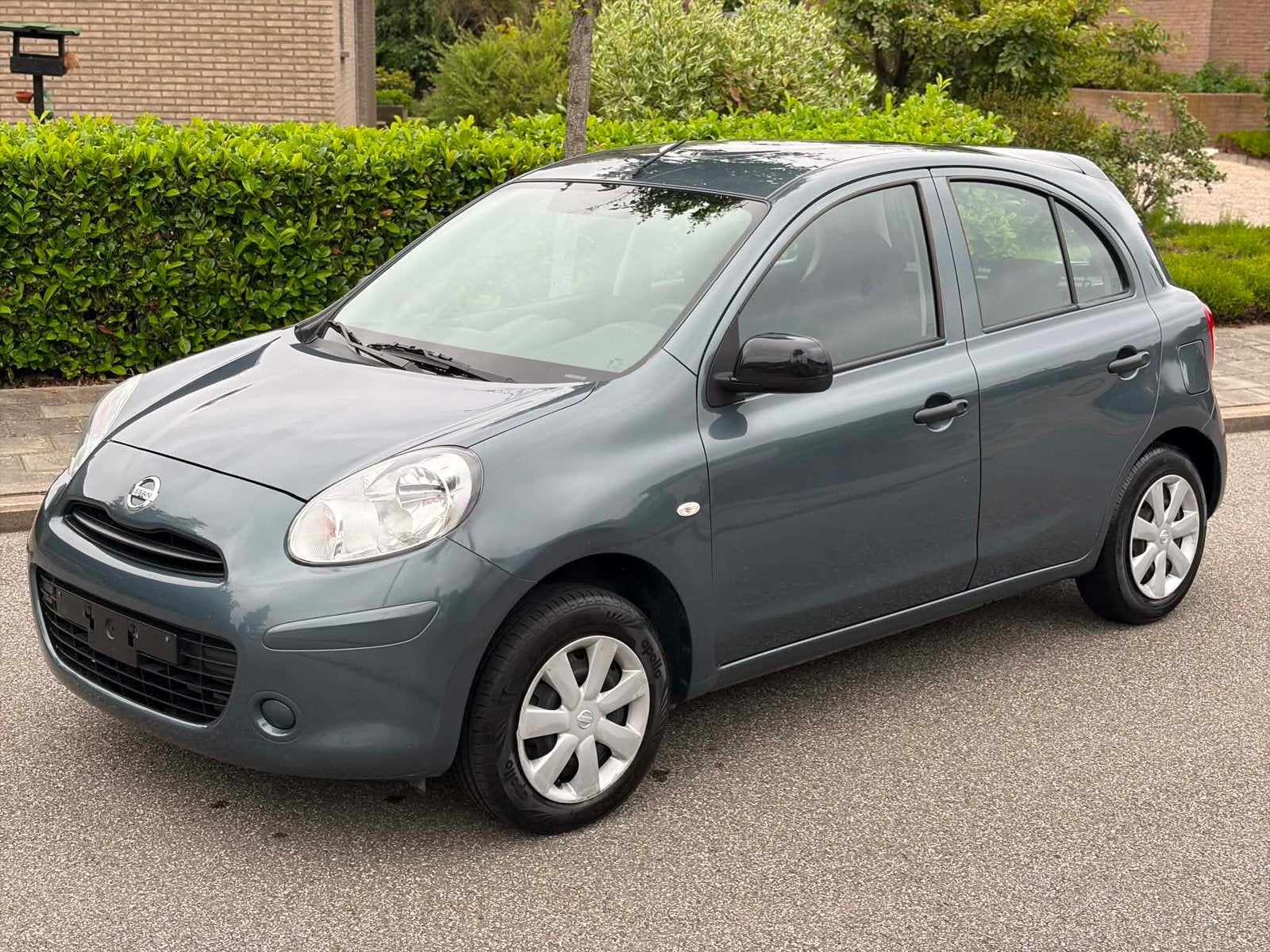 Nissan Micra automaat - 54.000 km - 1e eigenaar - gekeurd, Euro 5, Stof, Zwart, 1198 cc
