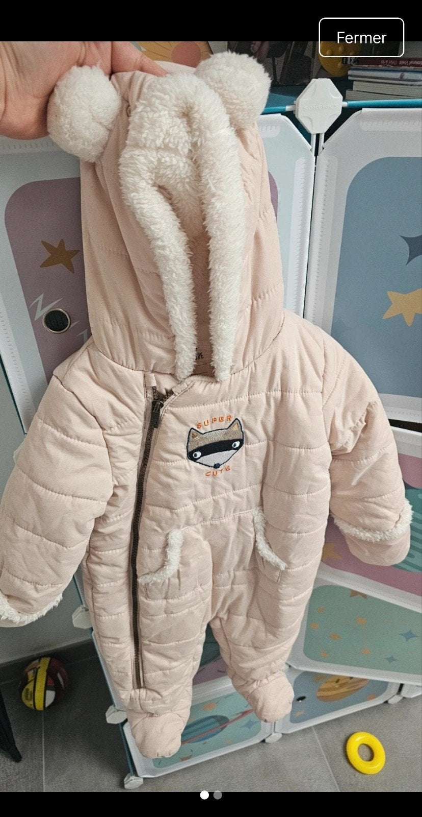 Donsjack voor meisjes maat 74, Kinderen en Baby's, Ophalen of Verzenden, Meisje