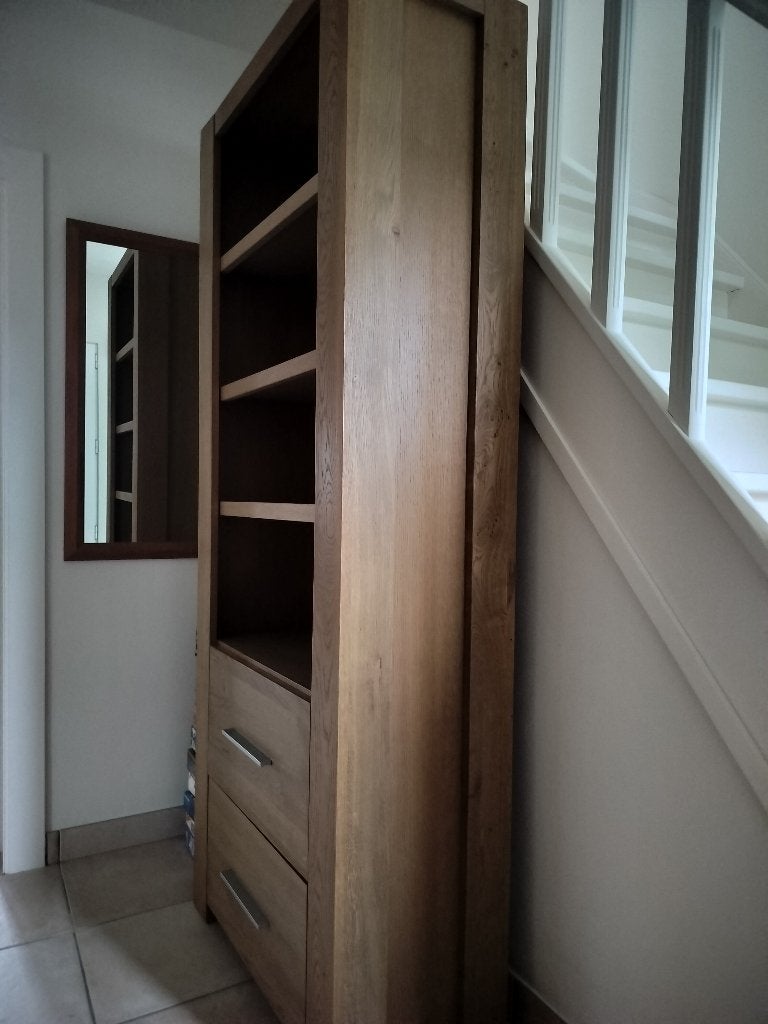 boekenkast, Huis en Inrichting, Ophalen, 200 cm of meer, Zo goed als nieuw, Met lade(s)