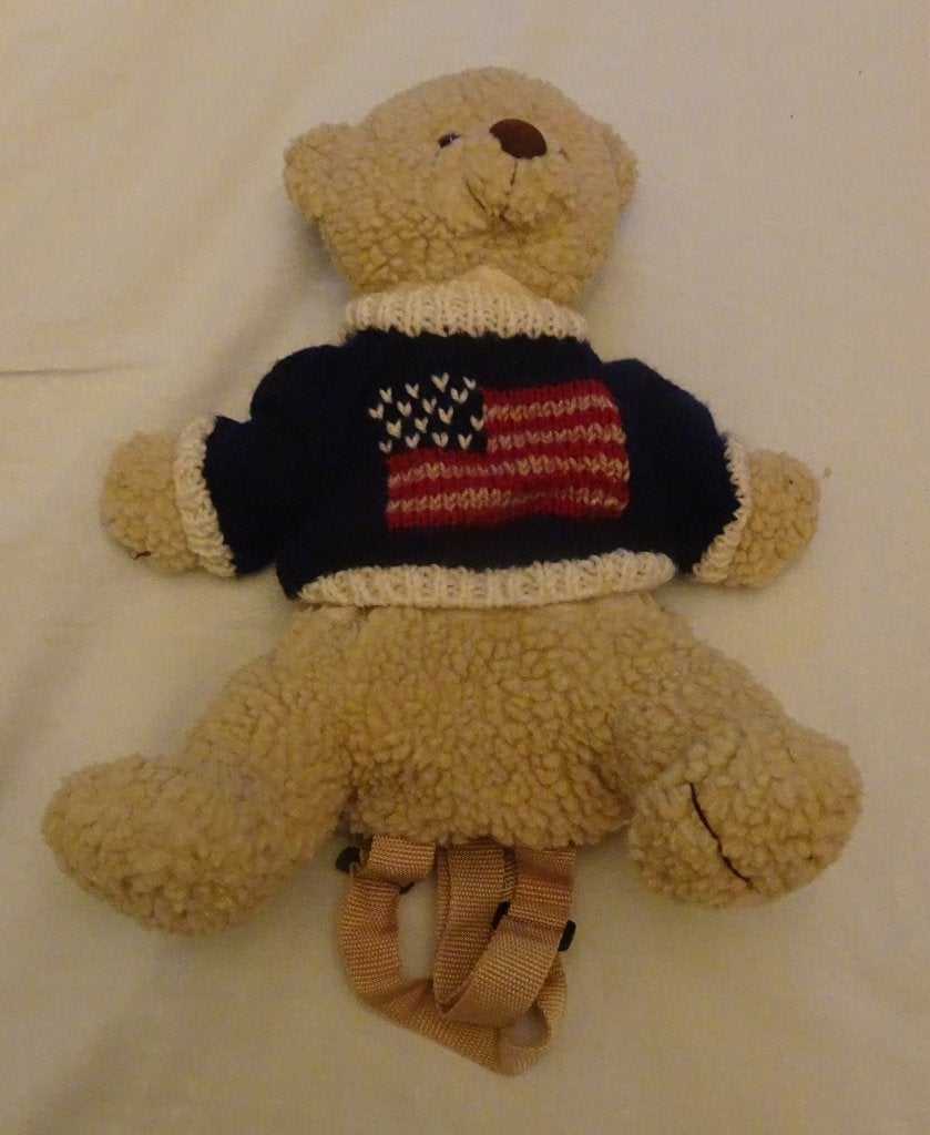 Stoffen beer = rugzak, Collections, Ours & Peluches, Enlèvement, Neuf, Ours en tissus