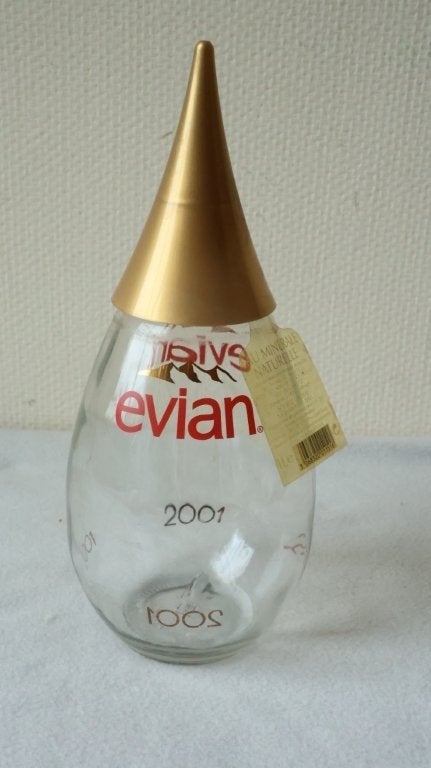 Evian fles 2001 Limited Edition, Verzamelen, Ophalen of Verzenden, Gebruikt, Overige typen