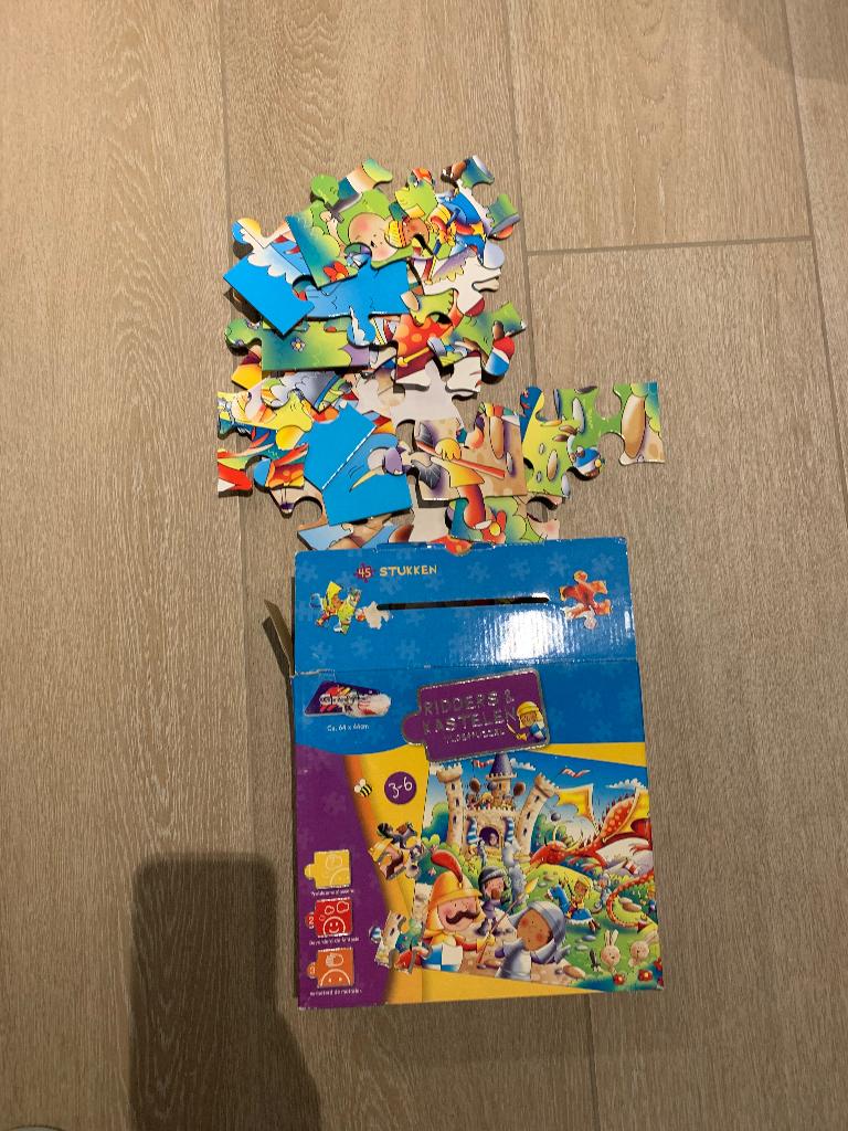 Puzzel ridders en kastelen 45 stuks, Ophalen, Gebruikt