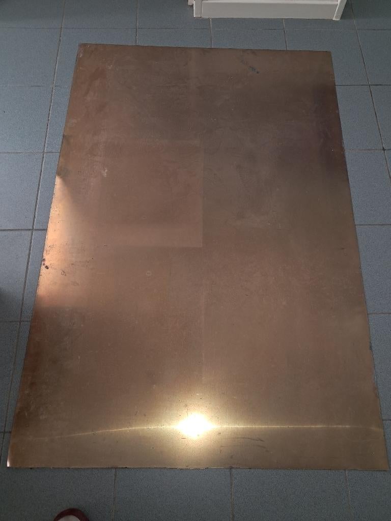 messing- en roodkoperen platen, Doe-het-zelf en Bouw, Ophalen, Zo goed als nieuw, Koper of Messing