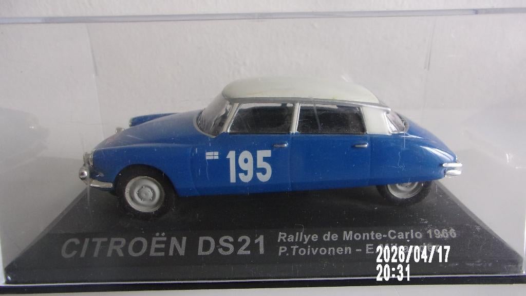 CITROËN DS 21 TOIVONEN M-C 66.1/43 IXO IMPEC,VITRINE, Enlèvement ou Envoi, Comme neuf, Voiture, Autres marques
