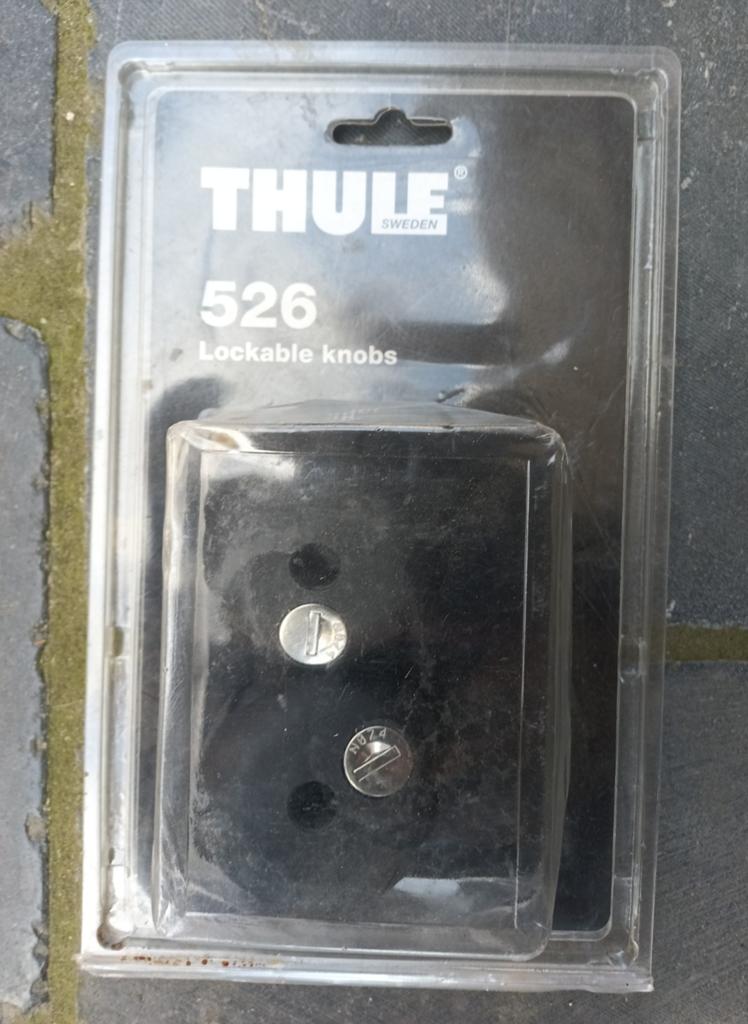 Thule 526 Afsluitbare Knoppen - Set van 2 stuks - Nieuw, Autos : Divers, Porte-vélos, Enlèvement, Neuf, Accessoire porte-vélos