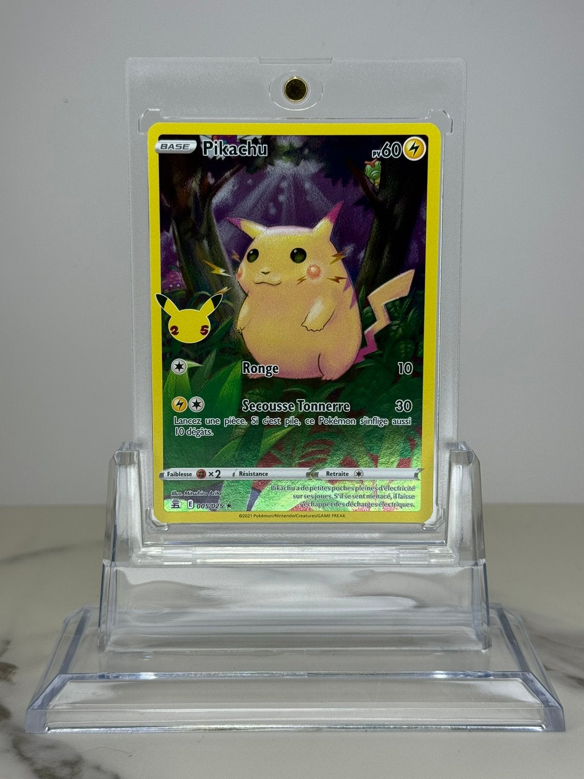 Pikachu 005/025 Célébrations 25 ans  – Holo – NM, Enlèvement ou Envoi, Neuf, Booster