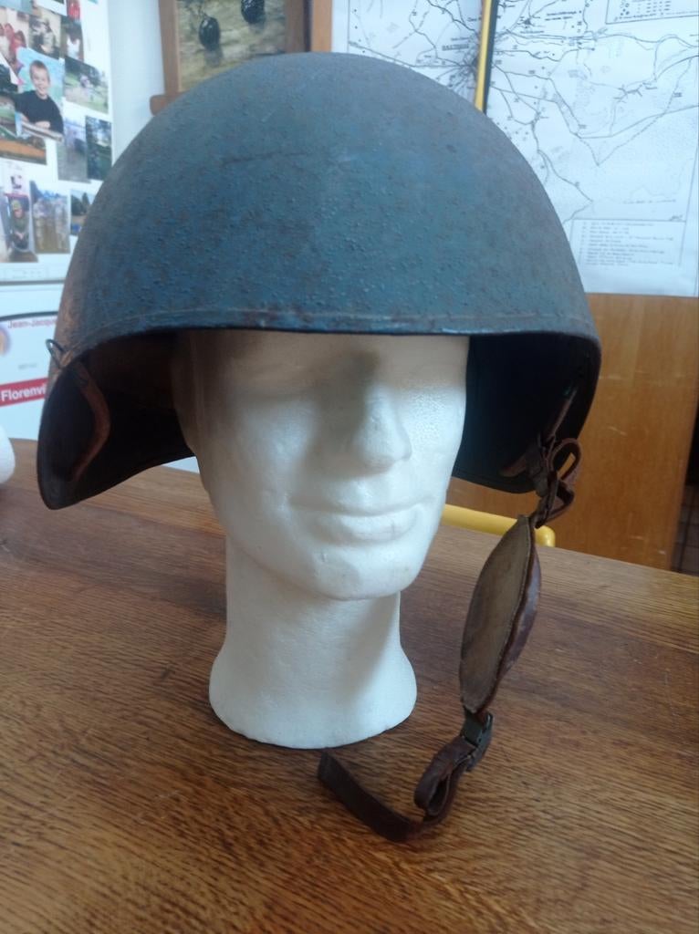 Casque US Mk2 USN WW2 Normandie, Collections, Enlèvement ou Envoi